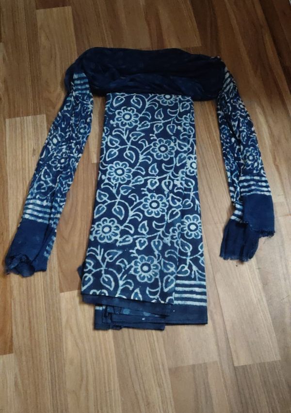 Cotton Suit Chiffon Dupatta